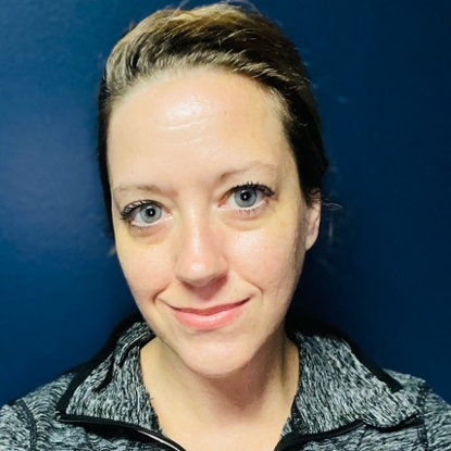 Woman looking into camera